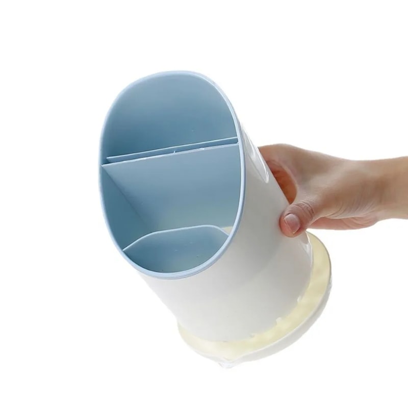 Large Capacity Household Drain Rack with Tray and Detachable Chopstick Holder