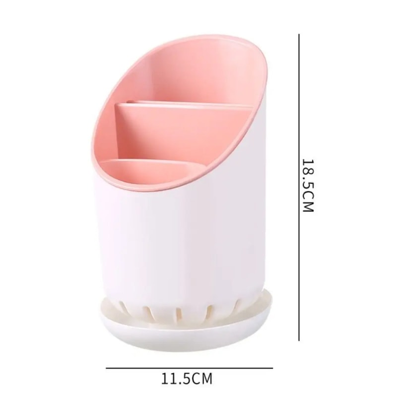 Large Capacity Household Drain Rack with Tray and Detachable Chopstick Holder