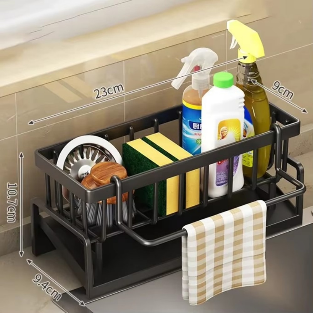 Kitchen Storage Racks, Detergent Dishcloth Organiser, Multifunctional Sponge Rack Drainer