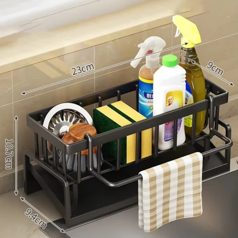 Kitchen Storage Racks, Detergent Dishcloth Organiser, Multifunctional Sponge Rack Drainer