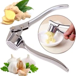 garlic press kitchen tools, stainless steel garlic masher, manual press tool