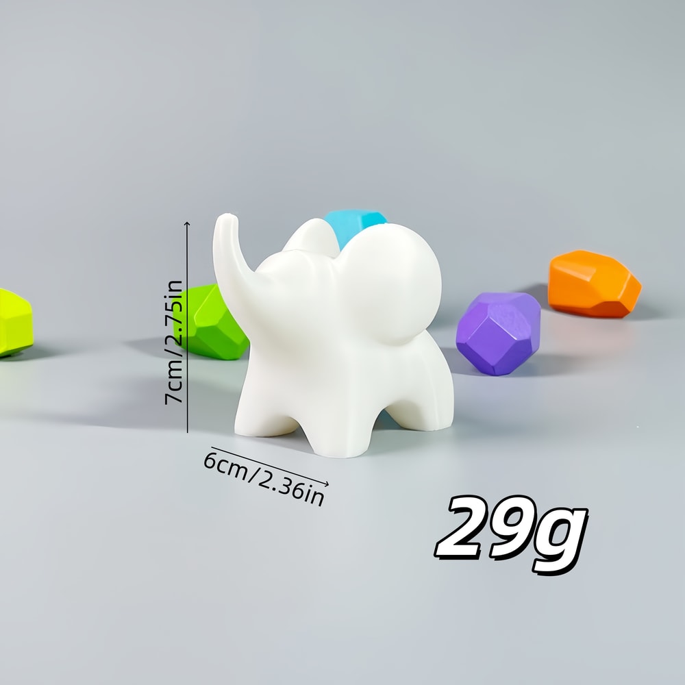 Mini Elephant Sculpture Creative Home Office Desk Accent Decor 5