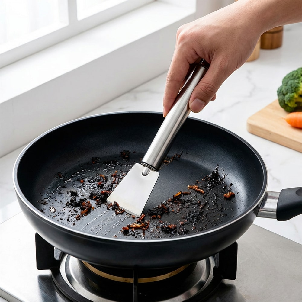 Versatile Kitchen Scraper for Glue, Labels, Tight Spots, Non-Scratch Tool