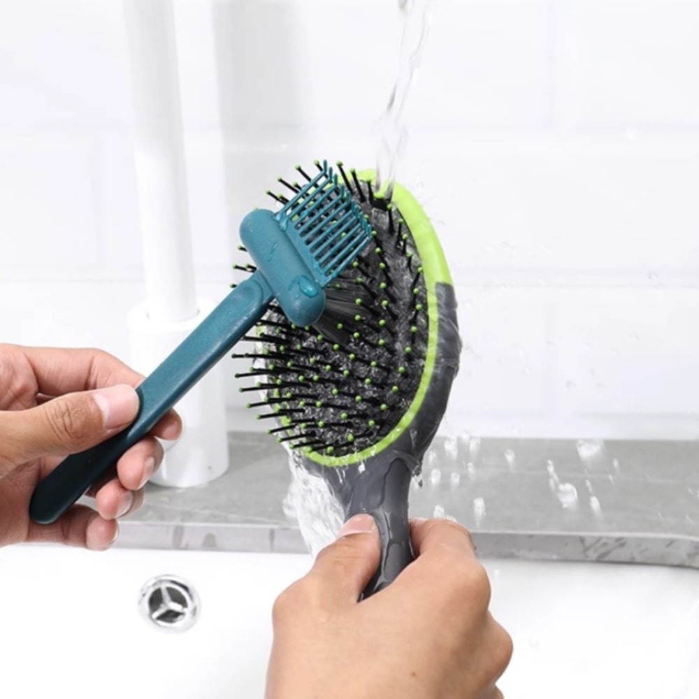 Hairbrush Cleaner, Comb Embedded Tool, Comb Cleaning Brush for Removing Hair Dust