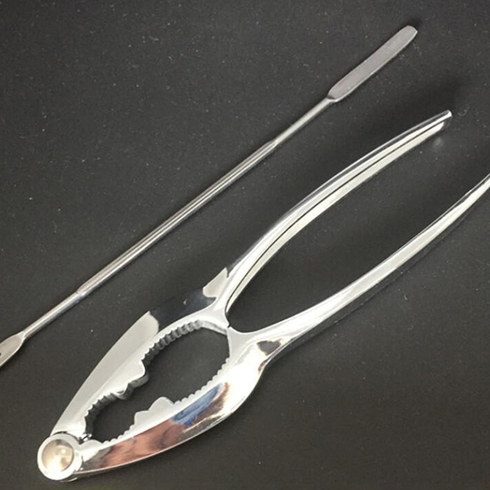 Crab Shrimp And Lobster Tool Set Seafood Fork Spoon Nut Cracker And Pliers For Kitchen Use 4