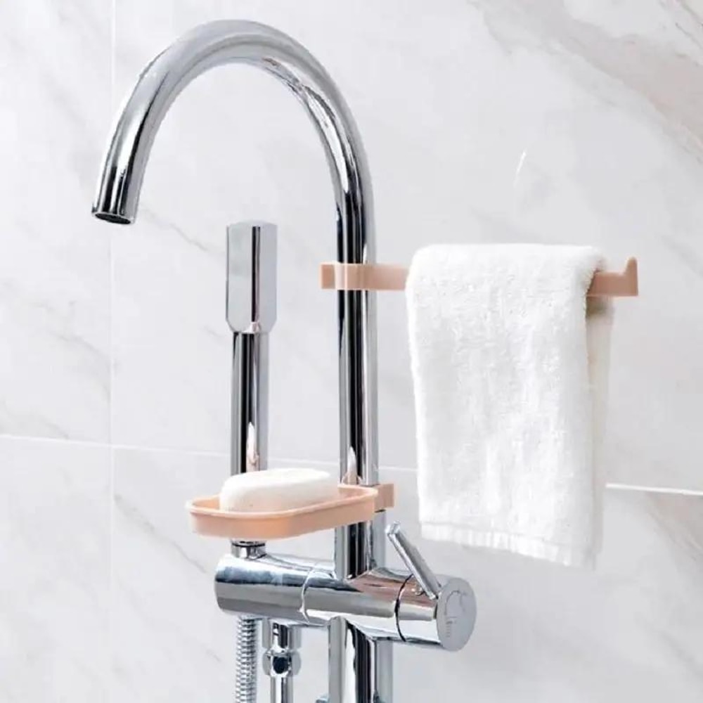 Adjustable Sink Storage Rack, Kitchen Sponge Cloth Holder, Multifunction Drain Basket