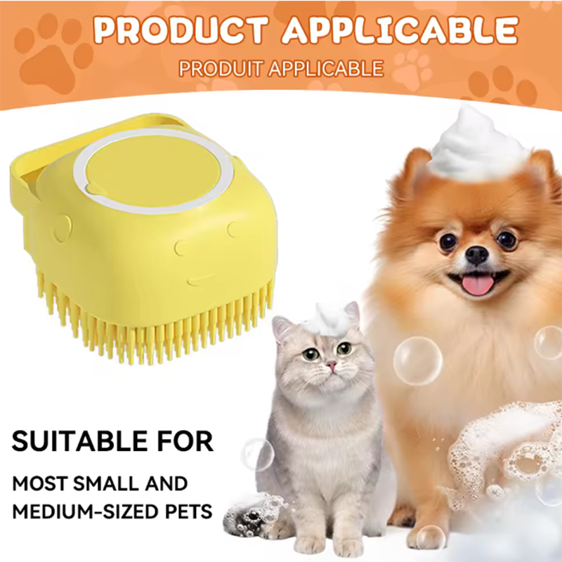 Multifunctional Silicone Bath Brush for Puppy Big Dog and Cat