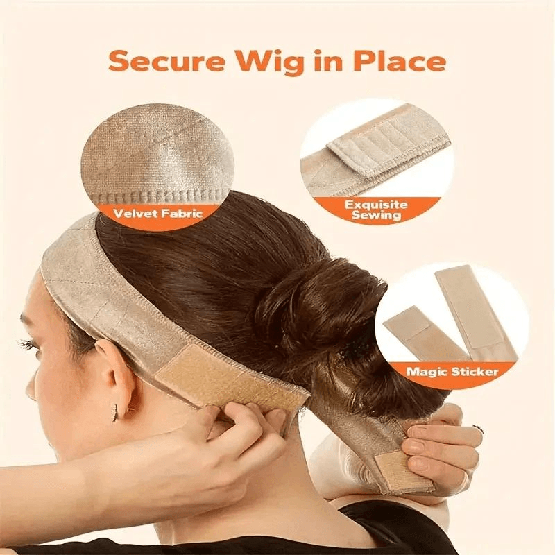 Velvet Wig Grip Headband for Non-Slip Hold and Comfortable All-Day Wig Wear