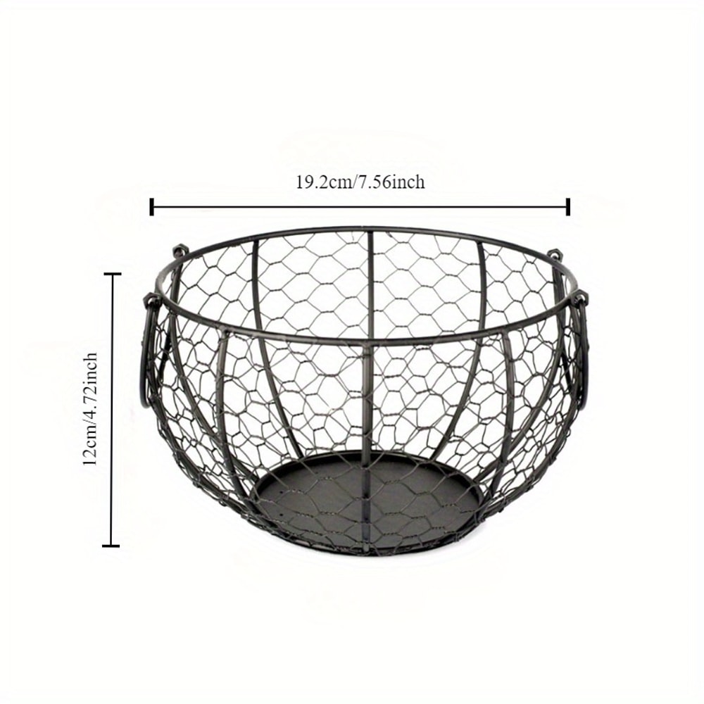 Egg Holder Organizer Storage Basket, High Quality Kitchen Storage Metal Wire Basket