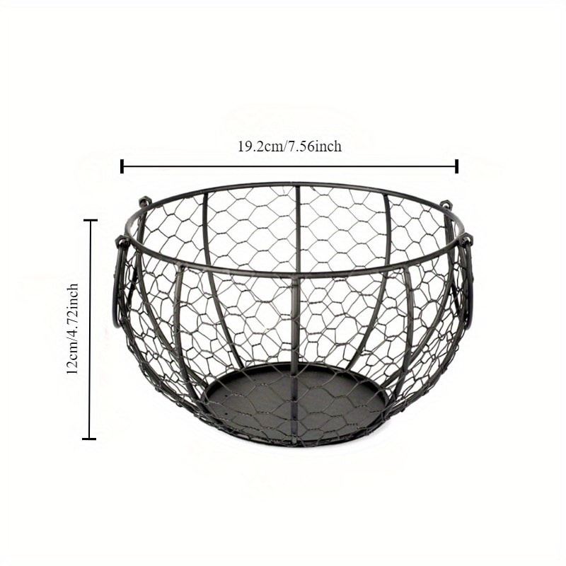 Egg Holder Organizer Storage Basket, High Quality Kitchen Storage Metal Wire Basket