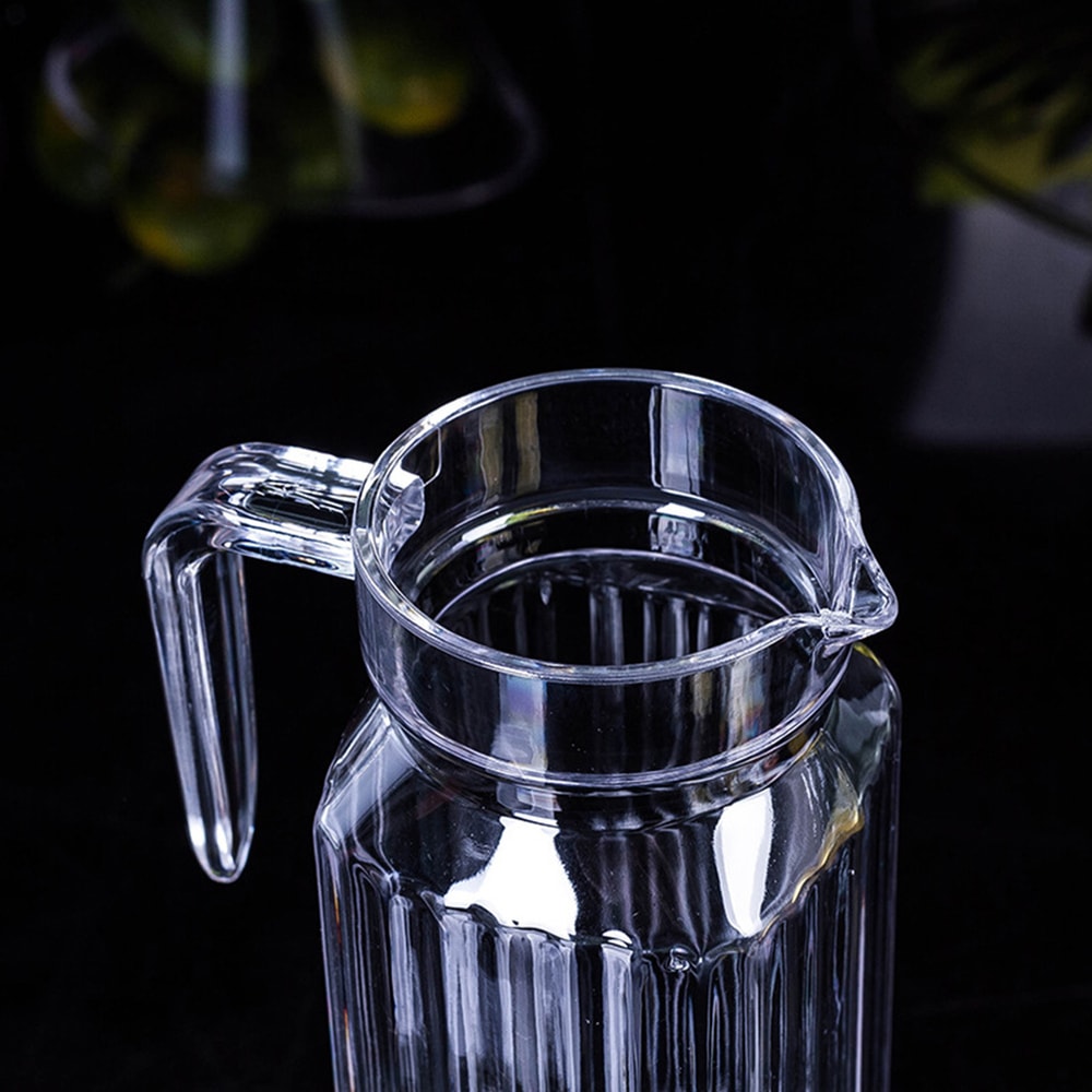 Plastic Water Juice Jug Pitcher Transparent Bottle for Storing Fresh Juices and Drinks for Fridge Storage