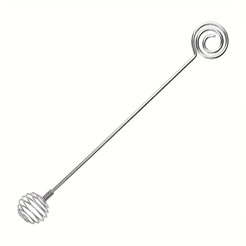Practical Honey Stir Bar Mixing Stick, Stainless Steel Handle Spoon for Jar and Kitchen Tools