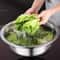 Metal Cooking Nesting Salad Bowls Set, Large Capacity Stainless Steel Mixing Bowls for Cooking