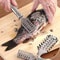 Seafood Crackers Fish Scaler Scraper, Stainless Steel Planet Skin Brush Cleaner