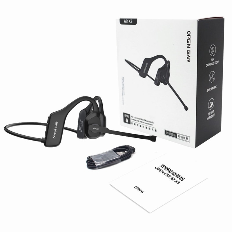 Wireless Bluetooth ENC Call Noise Elimination Computer Headphone with Boom Microphone