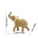 Good Luck Golden Elephant Beaded Figurine Decorative Animal Holiday Christmas Ornament Housewarming Gift