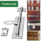 Brushed Barrel Bolt Latch Padlock Set, Stainless Steel Hardware for Locking Doors and Windows