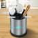 Kitchen Storage Rack With Rotatable Stainless Steel Silica Gel Barrel Tableware Holder 1