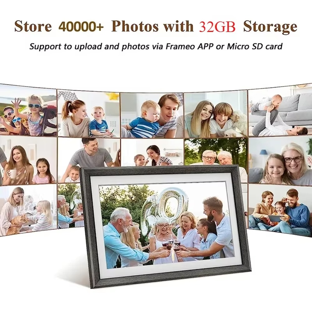 Photo Frame WIFI Frameo Smart Electronic Image Album HD Touch Screen Digital Picture Frame For Gift 3
