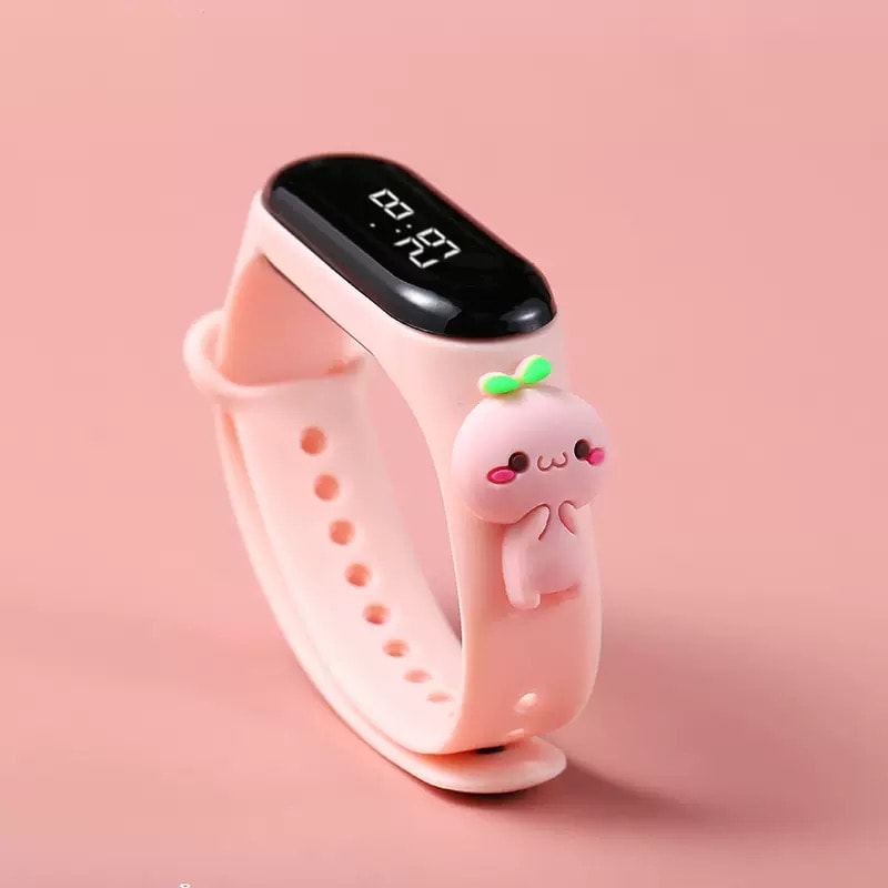 Childrens LED Touch Sports Watch For Girls Waterproof Stylish Electronic Bracelet 4