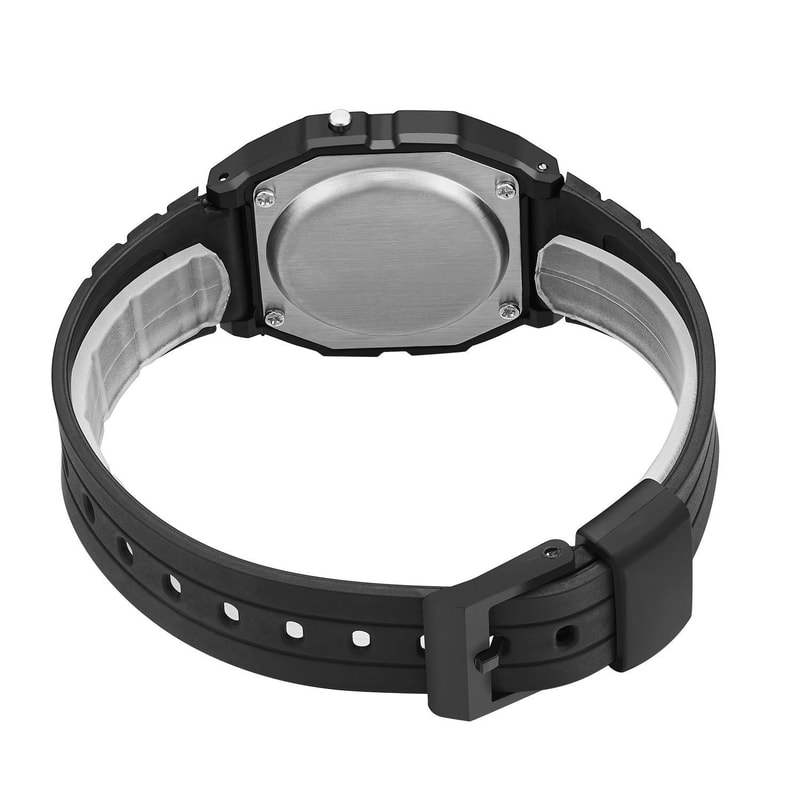 Simple Square LED Display Digital Watch Casual Silicone Strap Watch For Men 2