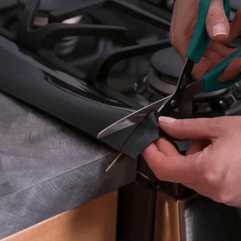 Silicone Stove Counter Gap Cover Prevent Mess Odors 12