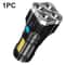 High Power LED Flashlight Camping Torch USB Rechargeable COB Side Light Portable Hand Lantern 6