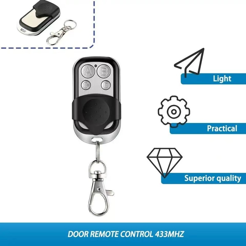 Universal Remote Control Transmitter for Garage Doors Channel Lock & Unlock Remote