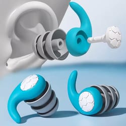 waterproof three layer noise canceling earplugs for sleep & swimming mute & comfortable