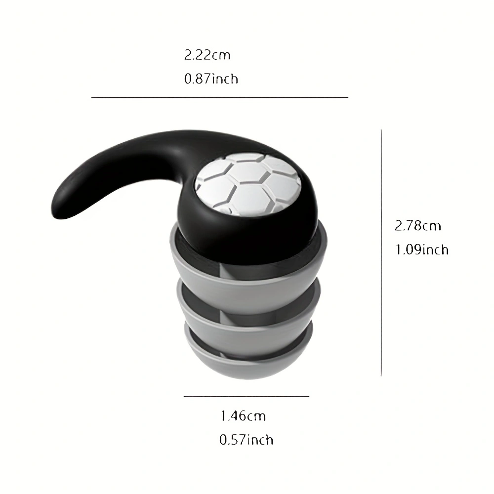 Waterproof Three Layer Noise Canceling Earplugs for Sleep & Swimming Mute & Comfortable