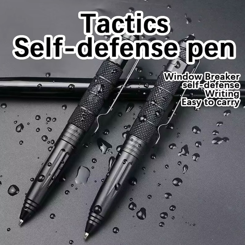 Pen with Glass Breaker Durable Ballpoint Pen for Writing and Protection