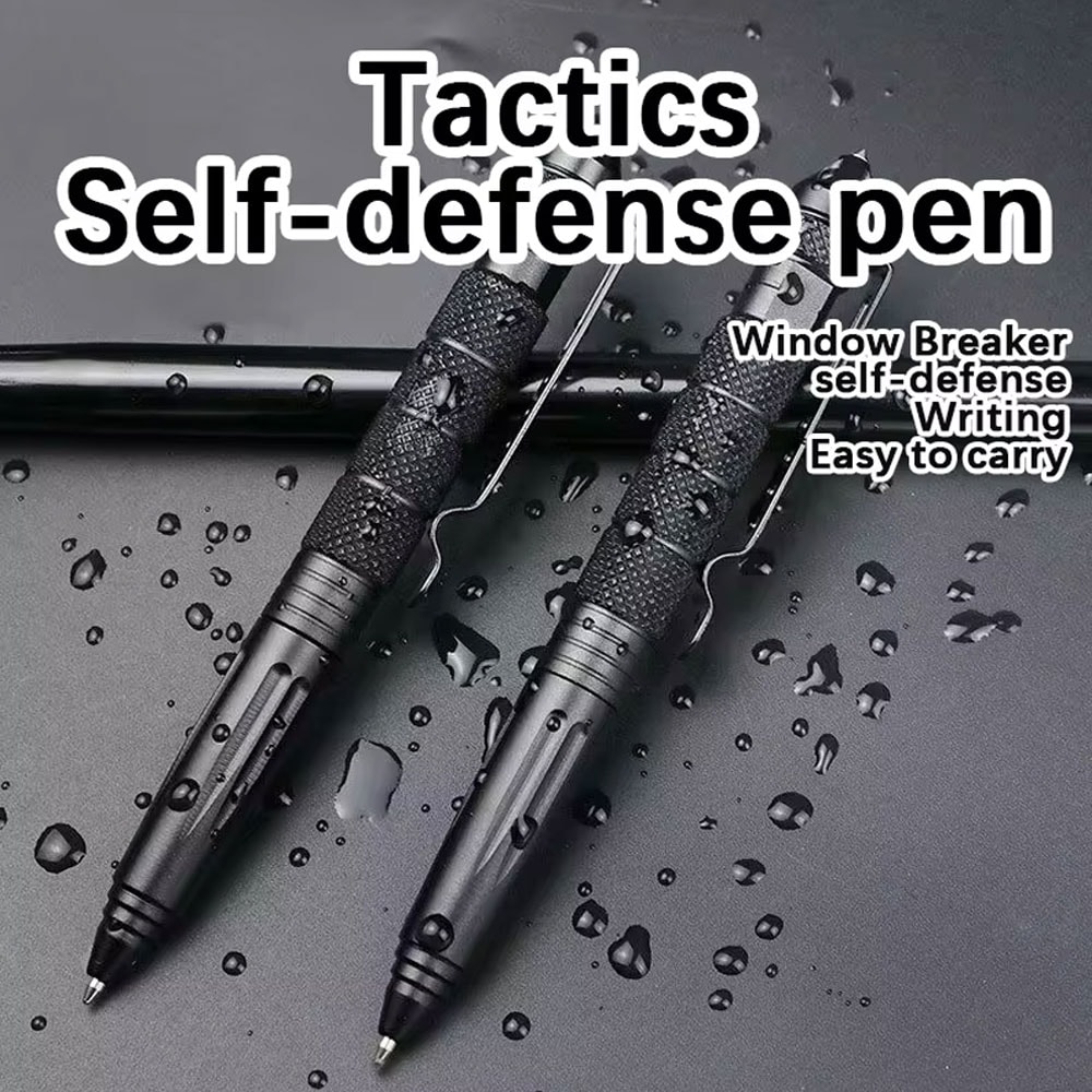 Tactical Self Defense Pen with Glass Breaker Durable Survival Pen for Writing & Protection