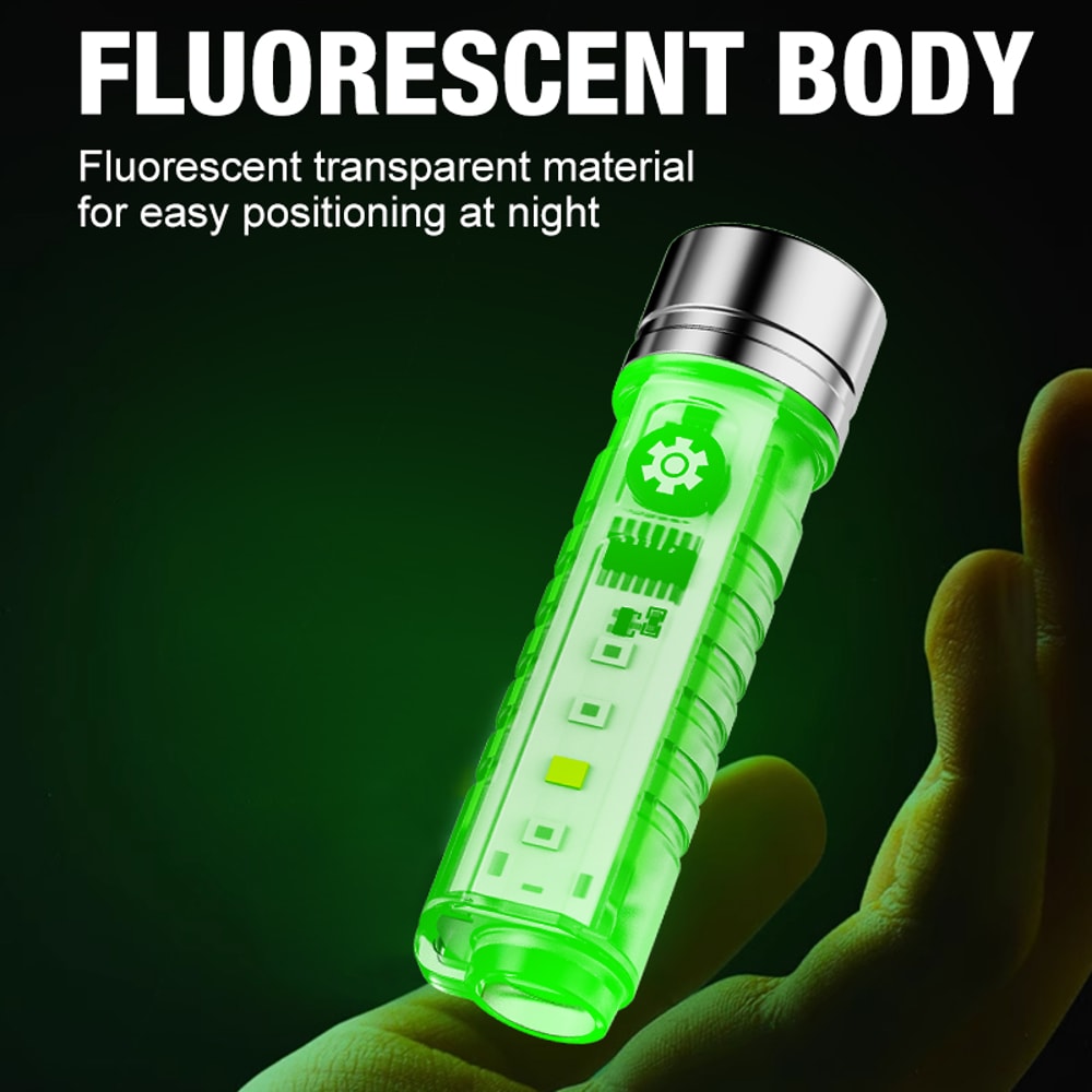 High Performance Fast Charging Flashlight Waterproof MultiFunction With Type C Charging For Camping 2