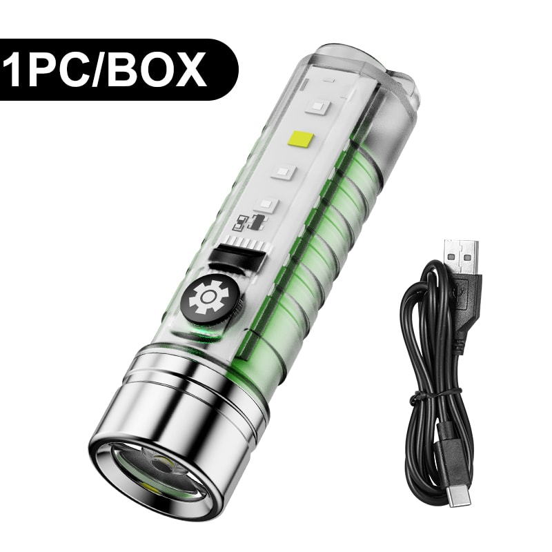 High Performance Fast Charging Flashlight Waterproof MultiFunction With Type C Charging For Camping 6