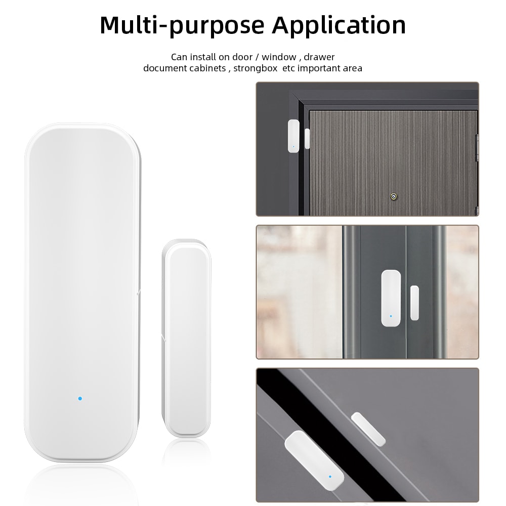 Zigbee Window Door Sensor Smart Home Security Alarm With Voice Control Alexa Google Home 4