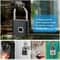 Fingerprint Padlock Waterproof Zinc Alloy Biometric Lock with Rechargeable Battery for Doors, Gym, Locker, and Storage
