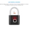 Fingerprint Padlock Waterproof Zinc Alloy Biometric Lock with Rechargeable Battery for Doors, Gym, Locker, and Storage