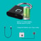 Fingerprint Padlock Waterproof Zinc Alloy Biometric Lock with Rechargeable Battery for Doors, Gym, Locker, and Storage