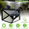 Solar Powered Motion Sensor Street Lamp Waterproof Outdoor Garden Light with Adjustable Railing and Sunlight Charging