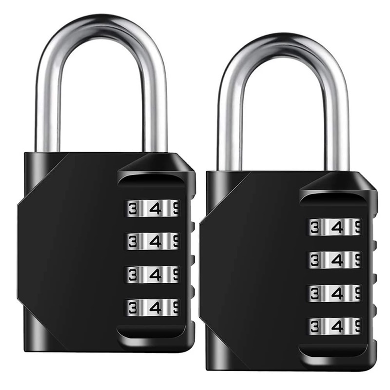 Heavy Duty Waterproof Digit Padlock with Digit Combination Perfect for Outdoor Security and Storage