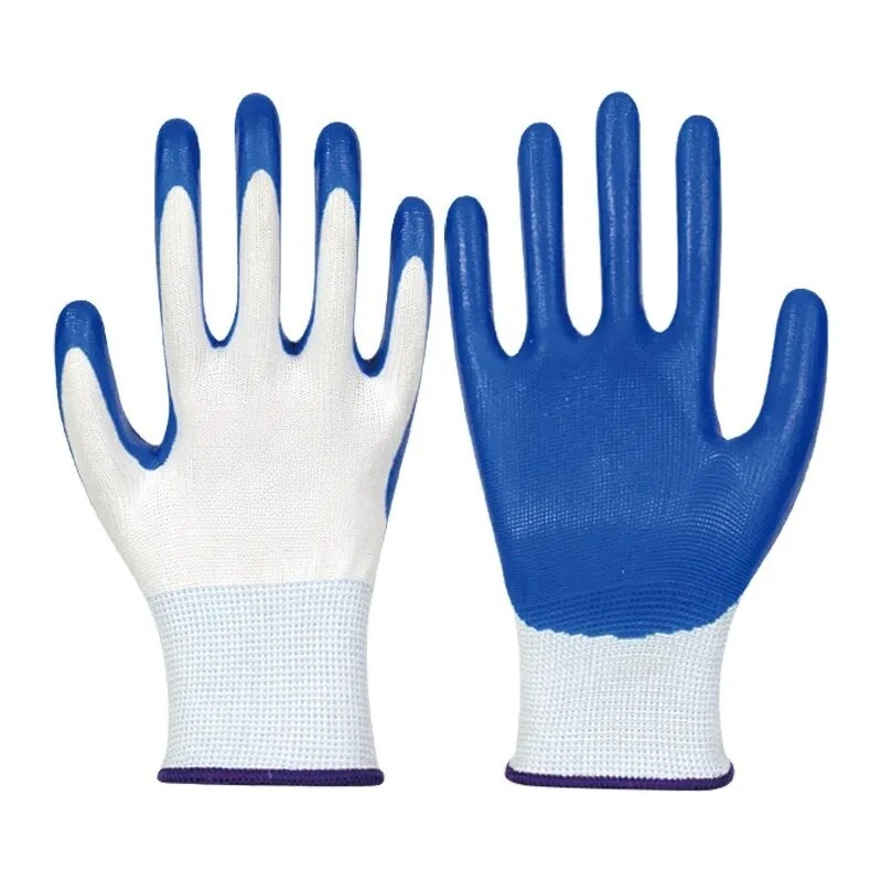 Breathable Nitrile Gloves for Construction & Labor Safety Wear-Resistant & Durable Work Gloves