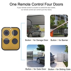 universal garage door remote control rolling & fixed code duplicator for multiple transmitters