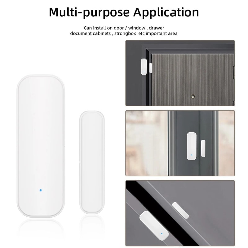 Smart Window Door Sensor For Home Security With Alexa Google Home Voice Control 4