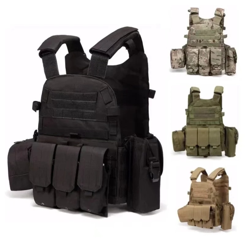 Tactical Plate Carrier Vest Premium MOLLE Body Armor For Hunting Airsoft And Wargames 1