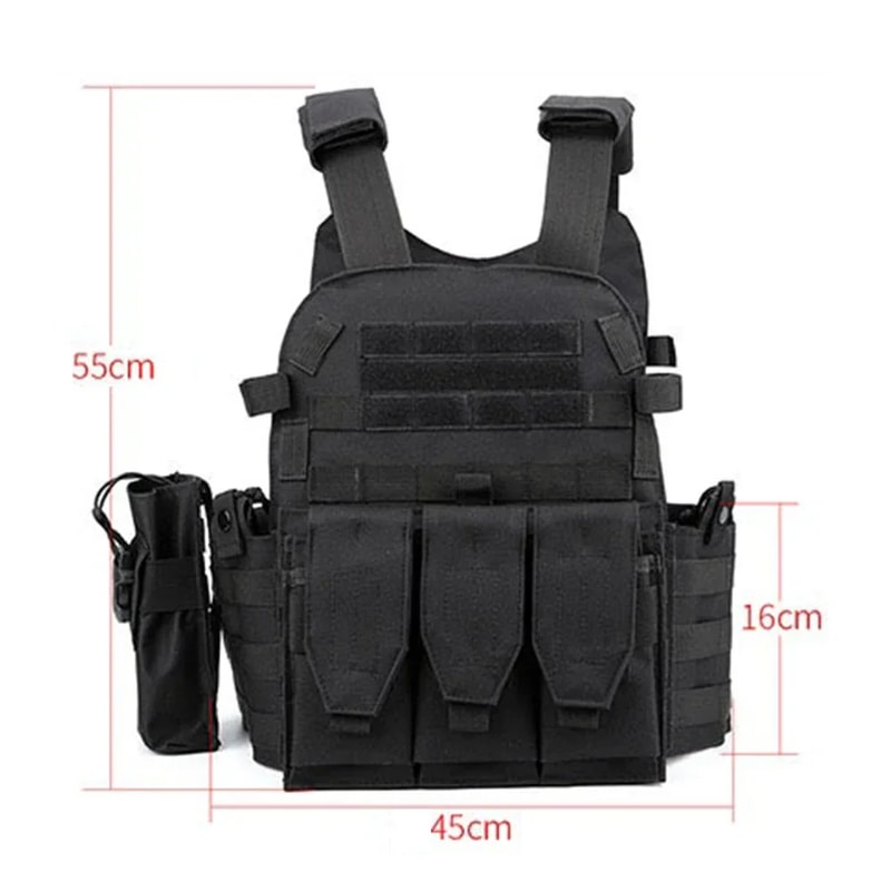 Tactical Plate Carrier Vest Premium MOLLE Body Armor For Hunting Airsoft And Wargames 5