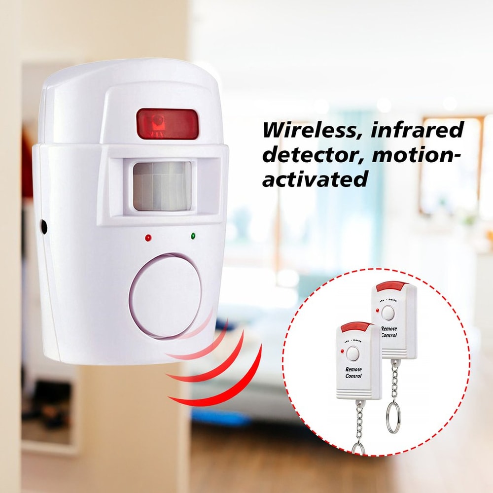 Wireless Motion Sensor Alarm System For Indoor And Outdoor Security Remote Control Home And Garage 2