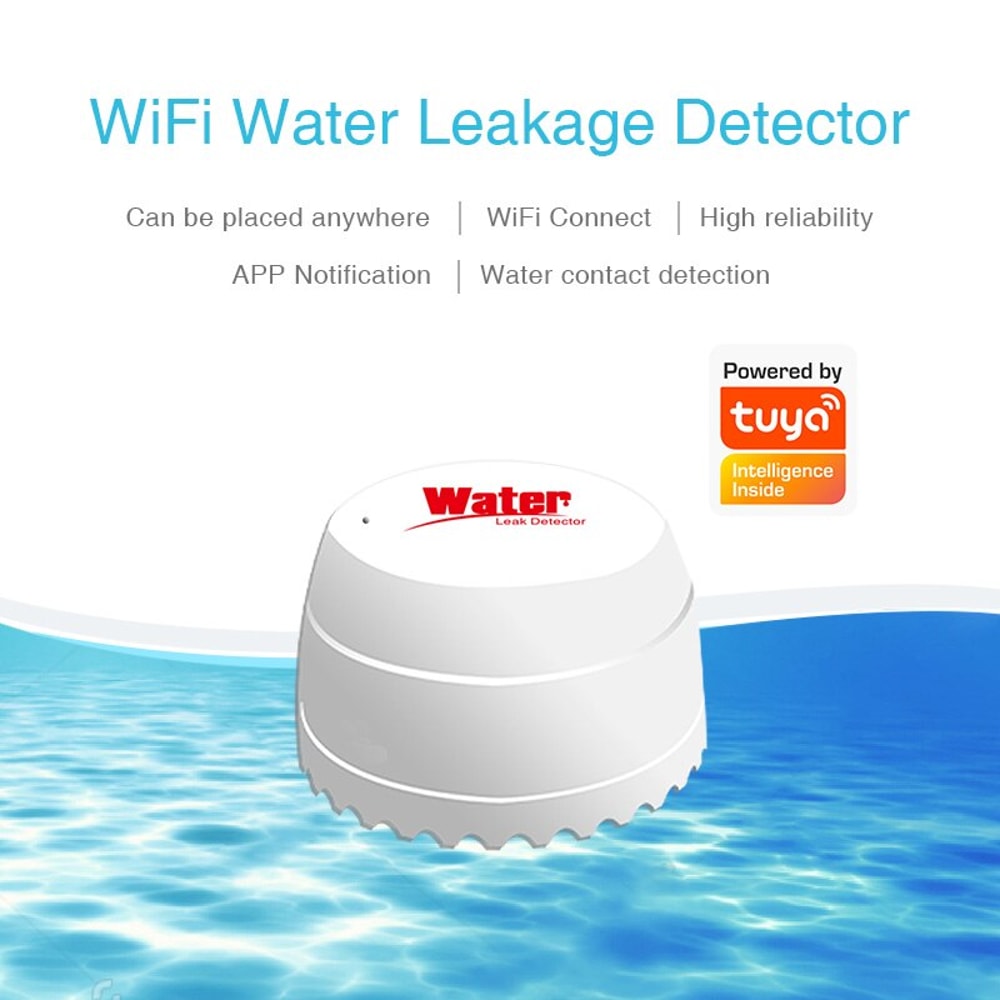 Smart Water Leak Detector Flood Sensor With APP Remote Monitoring Flood Alert Overflow Security F 2