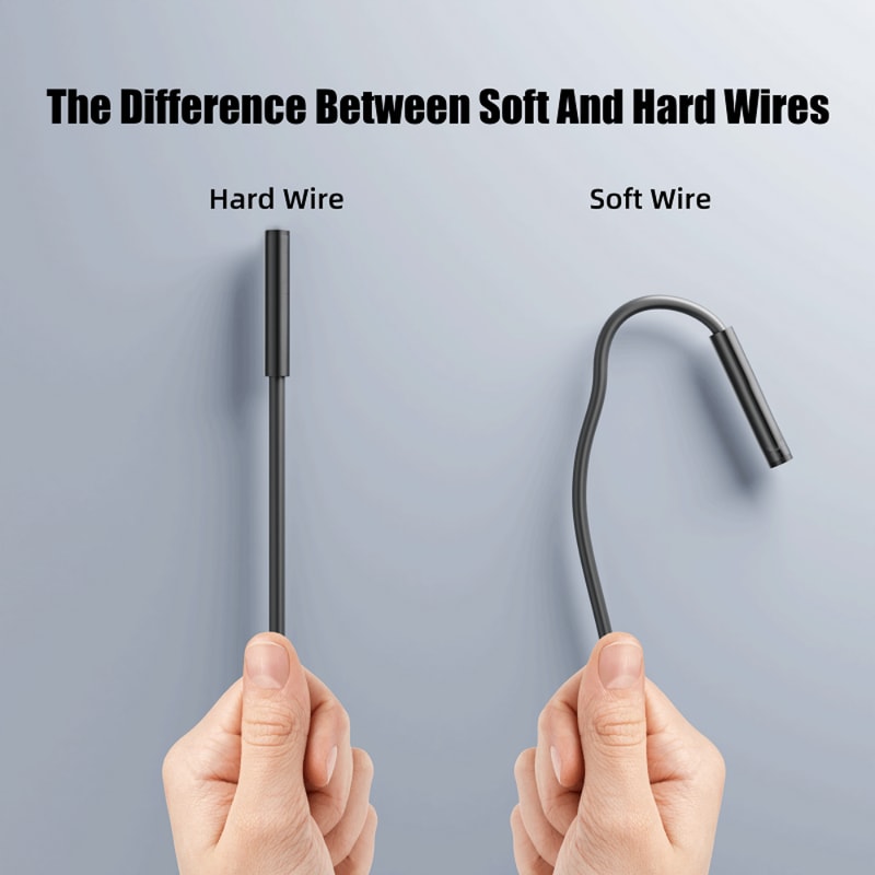 Android Borescope Inspection Snake Camera With LED Lights Waterproof Type C Endoscope 2