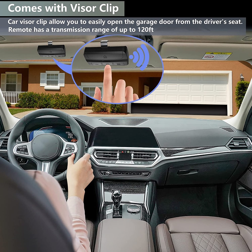 Universal Garage Door Remote Control With Clip Multifrequency Rolling Code Transmitter 1