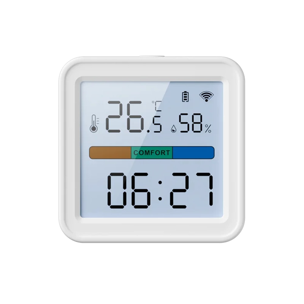 Smart Temperature Humidity Sensor For Alexa Google Home With Backlight Display 0